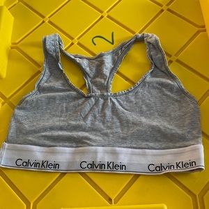 Calvin Klein sports bra. Small. Grey.